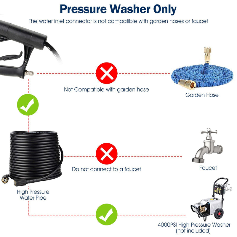 4000 PSI 18 Ft Telescoping Spray Wand Pressure Washer