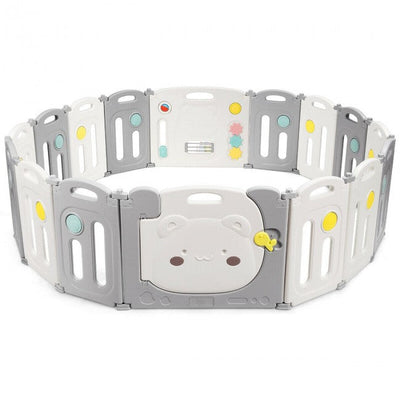 Baby Playpen 16 Panel Foldable Thicken Kids Safety Play Fence