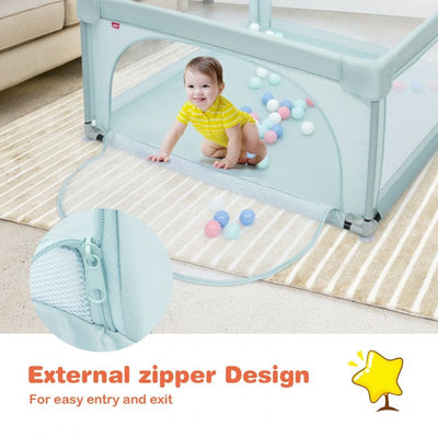 Baby Playpen Extra Large Playard for Babies with 50 Balls