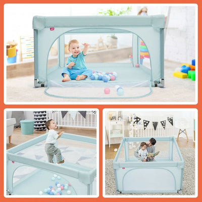 Baby Playpen Extra Large Playard for Babies with 50 Balls