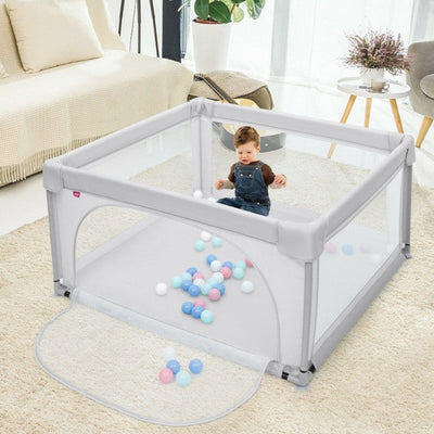 Baby Playpen Extra Large Playard for Babies with 50 Balls