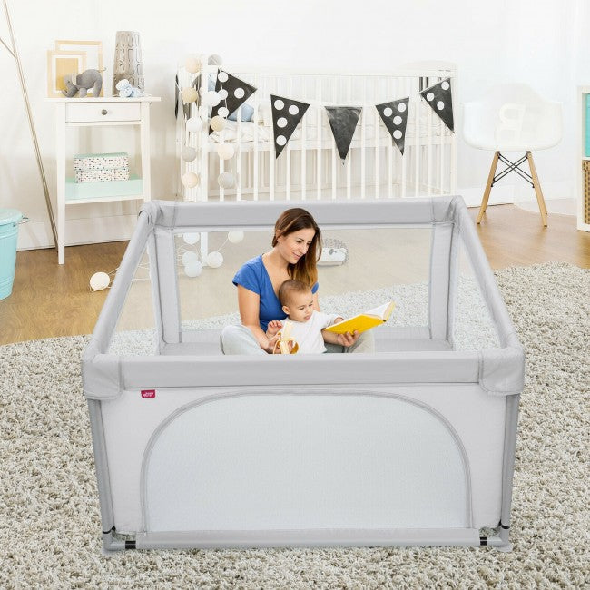 Baby Playpen Extra Large Playard for Babies with 50 Balls