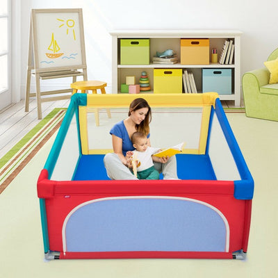 Baby Playpen Extra Large Playard for Babies with 50 Balls