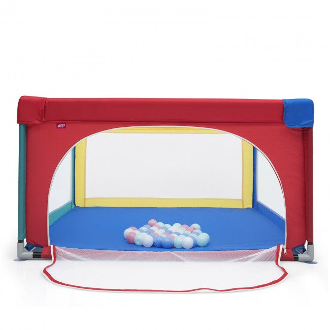 Baby Playpen Extra Large Playard for Babies with 50 Balls