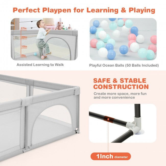 Baby Playpen Infants Safety Play Center Yard