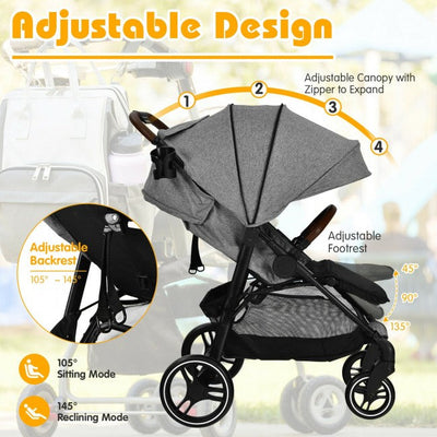 Baby Stroller for Infant &Toddler Strollers Pushchair with Foot Cover