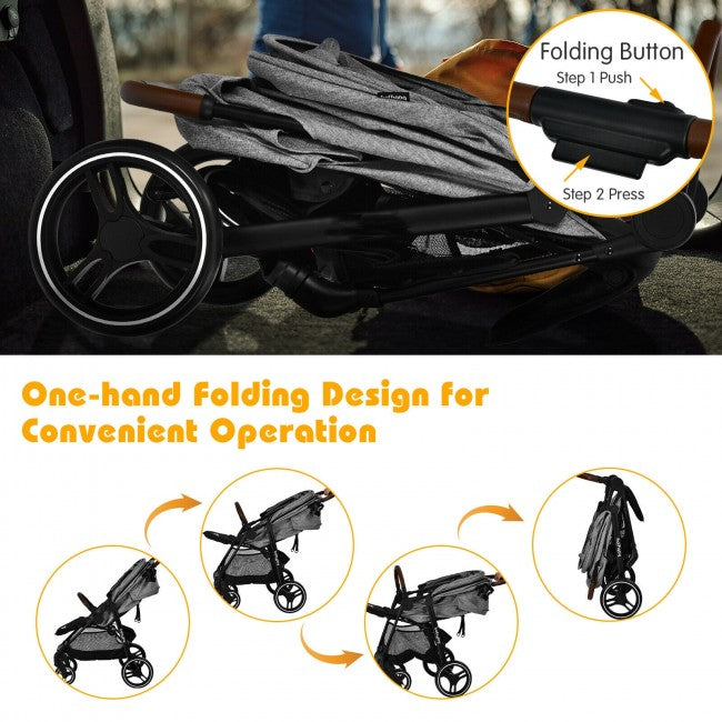 Baby Stroller for Infant &Toddler Strollers Pushchair with Foot Cover