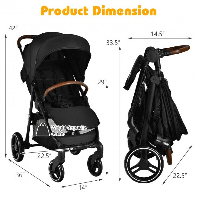 Baby Stroller for Infant &Toddler Strollers Pushchair with Foot Cover