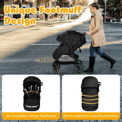 Baby Stroller for Infant &Toddler Strollers Pushchair with Foot Cover