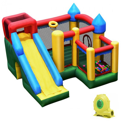 Bounce House with Water Slide Jumper Castle for Kids