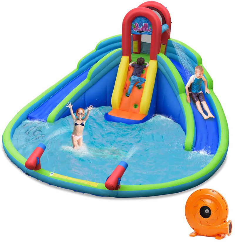 Patio Dual Water Slides Kids Inflatable Water Park