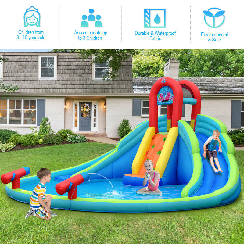 Patio Dual Water Slides Kids Inflatable Water Park