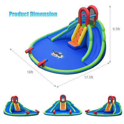 Patio Dual Water Slides Kids Inflatable Water Park