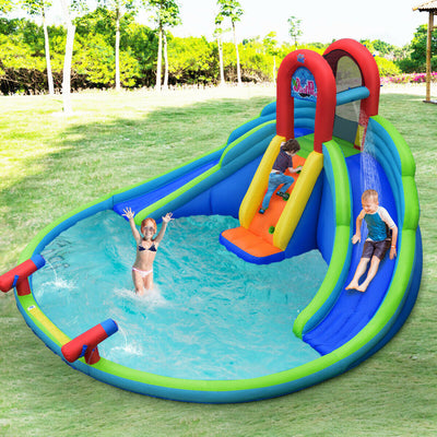 Patio Dual Water Slides Kids Inflatable Water Park