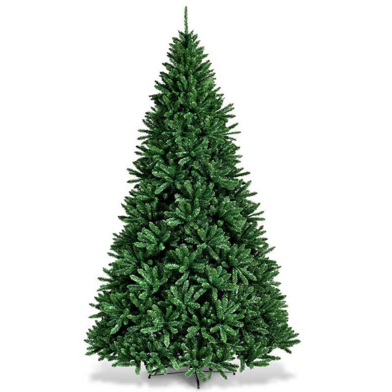 9Ft Hinged 3594 Branch Tips Artificial Douglas Christmas Tree with Foldable Solid Metal Stand