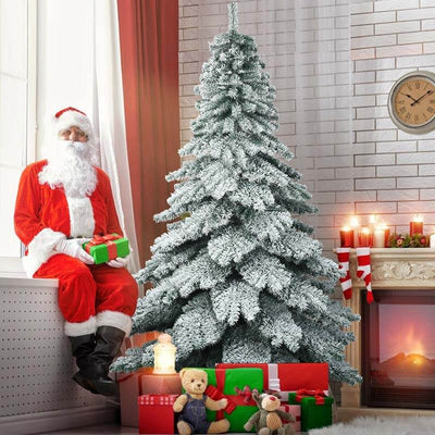 7.5 ft Snow Flocked Artificial Christmas Tree