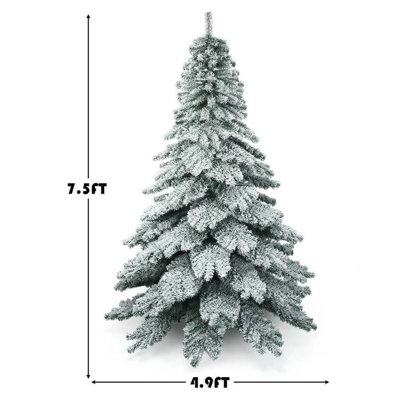 7.5 ft Snow Flocked Artificial Christmas Tree
