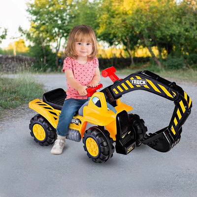 Outdoor Kids Ride On Construction Excavator with Safety Helmet