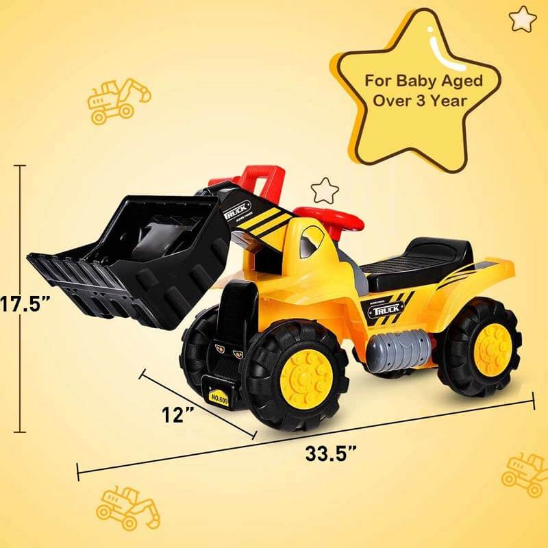 Outdoor Kids Ride on Truck Excavator Digger Sand Bulldozer Toy