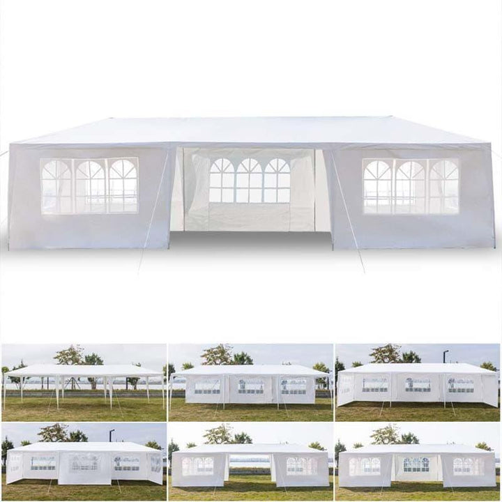 party tents 10 x 30 10' x 30' Party Tent Wedding Canopy Gazebo with Side Walls – Chairliving