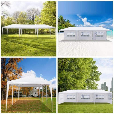 10' x 30' Outdoor Party Wedding Tent Canopy With 5 Sidewall