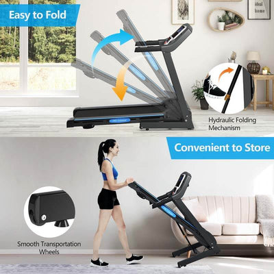 2.25 HP Folding Electric Treadmill Motorized Power Running Machine