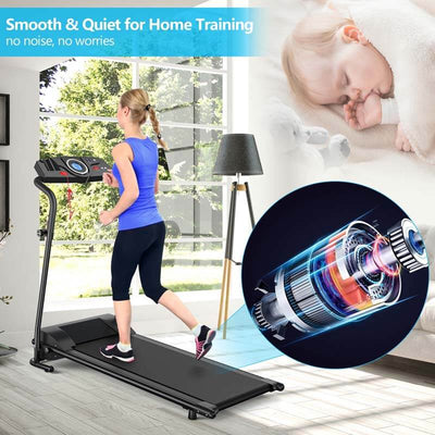 1 HP Electric Mobile Power Foldable Treadmill