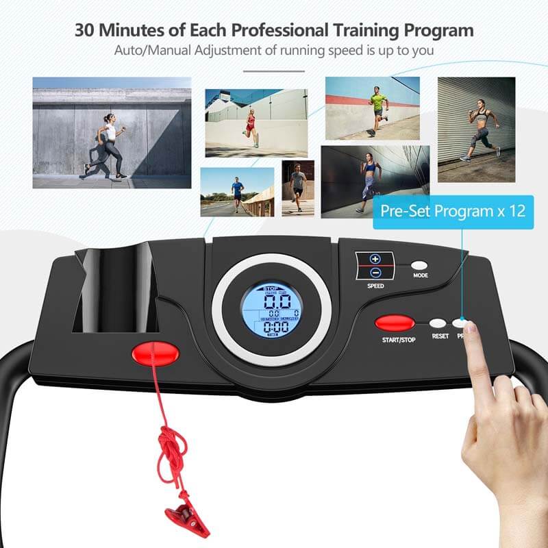 1 HP Electric Mobile Power Foldable Treadmill