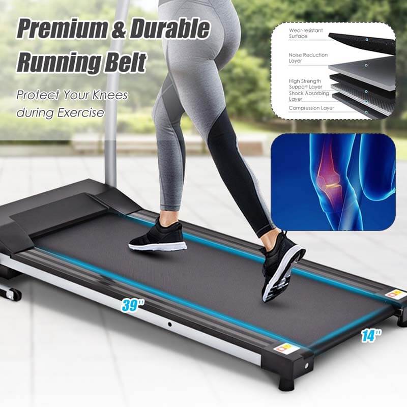 800W Folding Electric Treadmill Motorized Running Fitness Machine