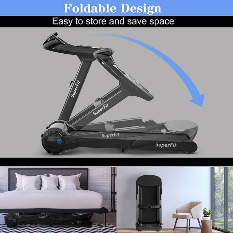 2.25 HP Folding Treadmill Running Cardio Training Machine