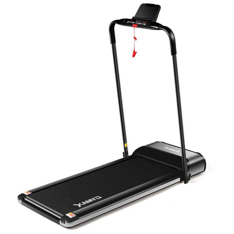 Ultra-thin Electric Folding Motorized Treadmill with LCD Monitor Low Noise