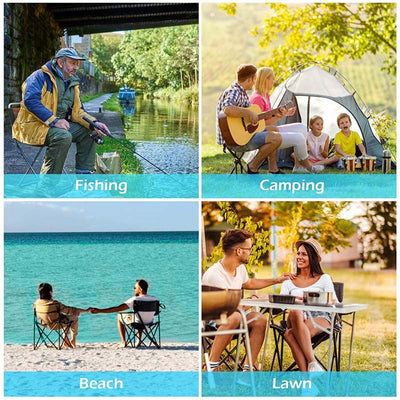 Folding Camping Beach Chair with Canopy