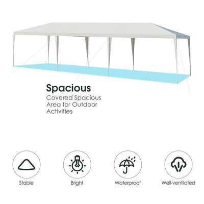 10' x 30' Waterproof Gazebo Canopy Tent for Wedding & Party