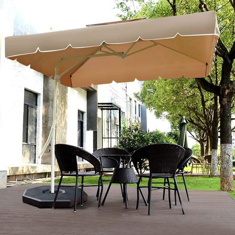 best offset patio umbrella base 4 Pcs Patio Cantilever Offset Umbrella Weights Base Plate Set