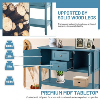 Buffet Sideboard Wooden Storage Cabinet Console Table with Storage Shelf and Drawers