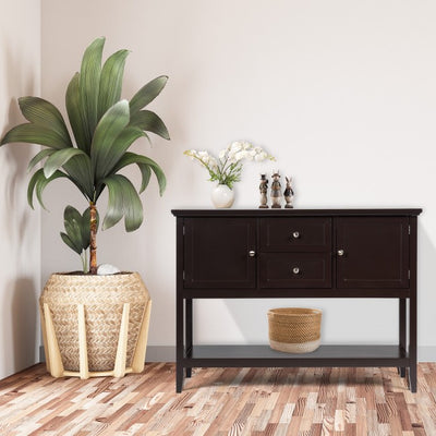 Buffet Sideboard Wooden Storage Cabinet Console Table with Storage Shelf and Drawers