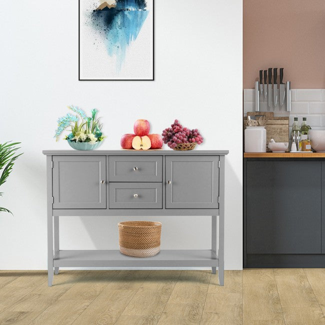 Buffet Sideboard Wooden Storage Cabinet Console Table with Storage Shelf and Drawers