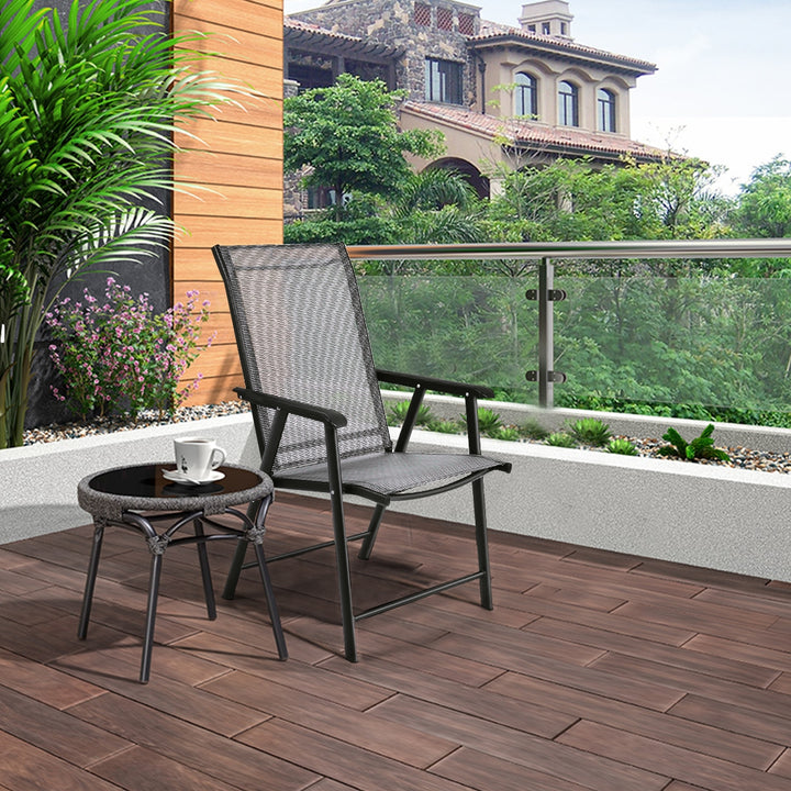 Set of 2 Outdoor Patio Folding Chairs
