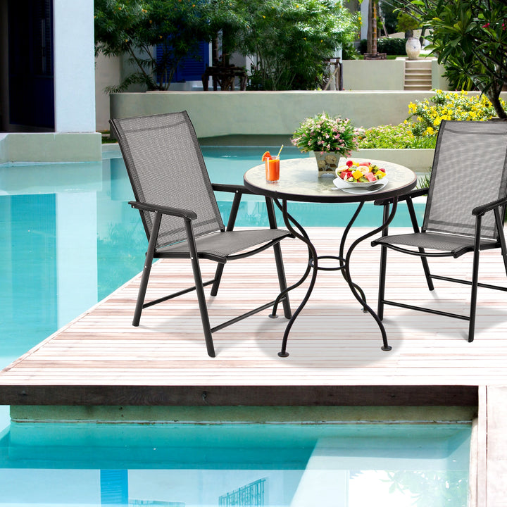 Set of 2 Outdoor Patio Folding Chairs