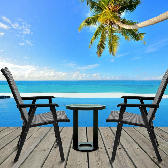 Set of 2 Outdoor Patio Folding Chairs