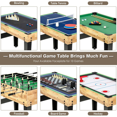 10-in-1 Multifunctional Game Table Combo Playset