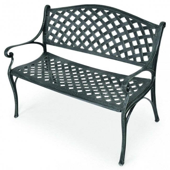 40 Inch Outdoor Aluminum Antique Garden Bench