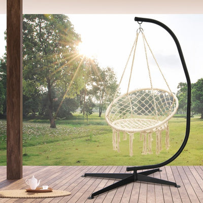 C Shape Steel Hammock Hanging Chair