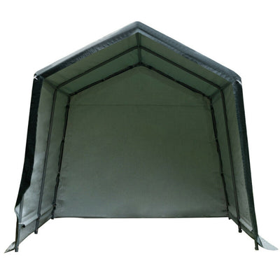 10 x 10 Feet Outdoor Garage Tent Enclosed Carport Shed Storage Shelter Car Canopy with Waterproof Ripstop Cover