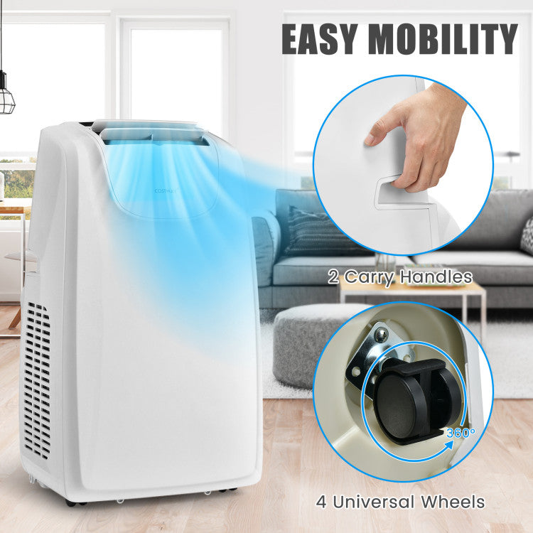 11500 BTU 3-in-1 Portable Air Conditioner Powerful AC Unit with Dual Hose and Remote Control