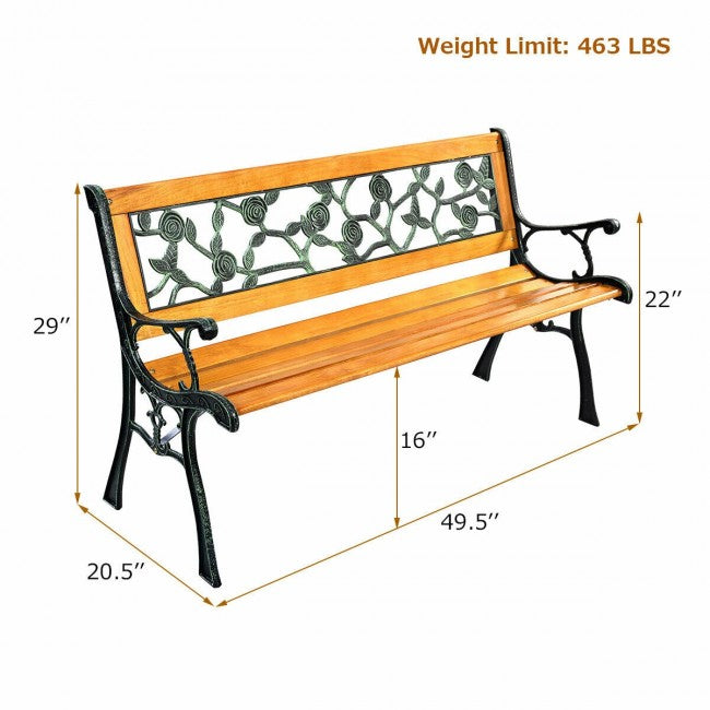 49 1/2 Inch Patio Garden Bench