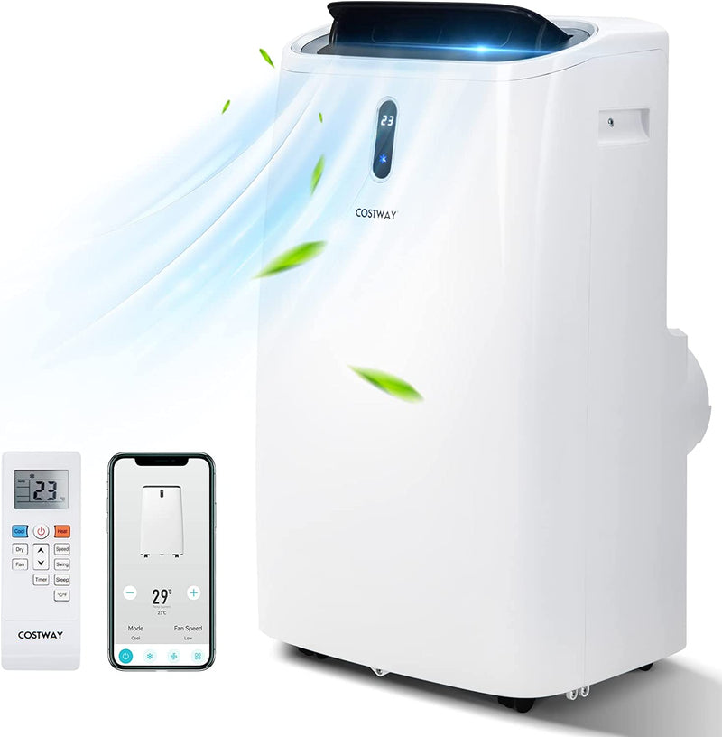 12000BTU Portable Air Conditioner 4-in-1 Oscillation Air Cooler with 24H Smart Timer and Remote Control