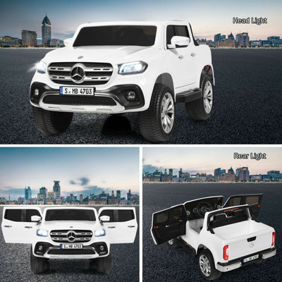 12V 2-Seater Kids Ride On Truck Licensed Mercedes Benz X Class Electric Vehicle with Remote Control