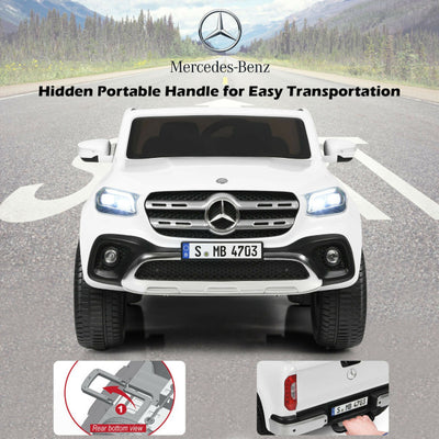 12V 2-Seater Kids Ride On Truck Licensed Mercedes Benz X Class Electric Vehicle with Remote Control