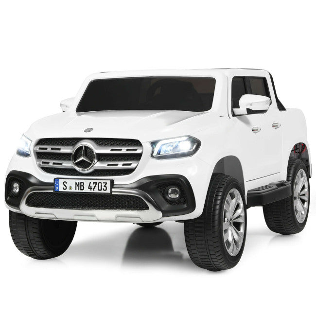 12V 2-Seater Kids Ride On Truck Licensed Mercedes Benz X Class Electric Vehicle with Remote Control-Canada Only